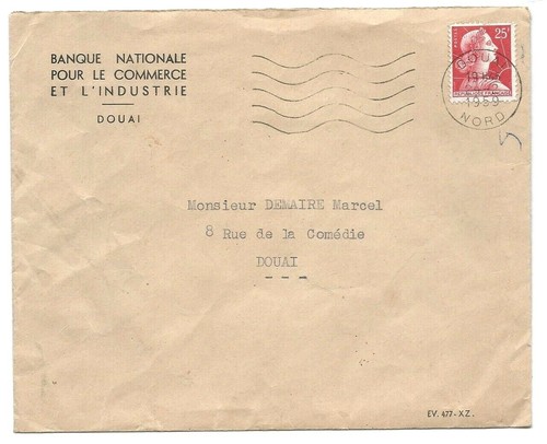 Timbre sur lettre marianne - sur,