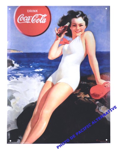 Plaque coca cola - cola, fer