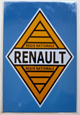 Plaque métal Renault Régie
