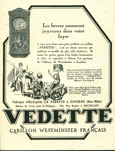 Publicité ancienne carillon