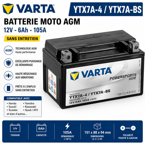 Batterie moto varta agm - varta,