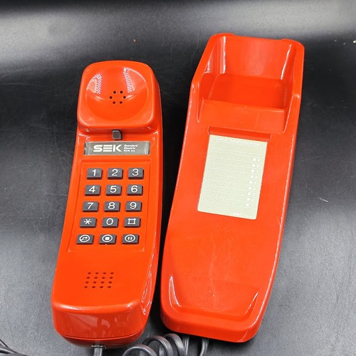 Téléphone électrique rouge - téléphone,