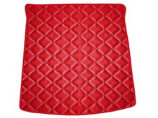Matelassé Cuir éco ROUGE Tapis coffre pour Ford SMAX II 5per 2015-…