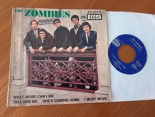 The ZOMBIES Tell Her No FRENCH EP DECCA 457.075 BIEM 6/65 VG++