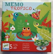 JEU MEMO TROPICO, marque DJECO, parfait état