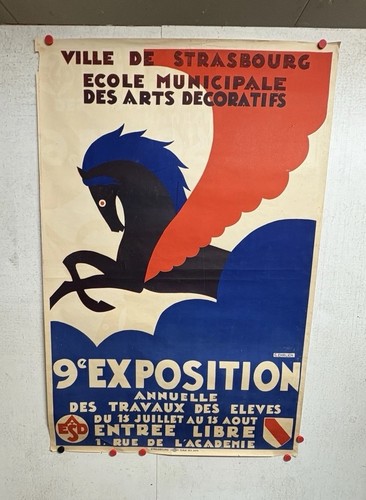 Rare affiche ancienne - , École