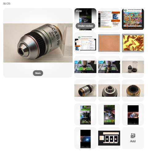 Objectif microscope olympus - objectif,