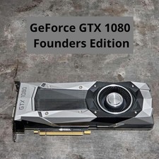 Carte graphique NVIDIA GeForce GTX 1080 8 Go GDDR5X PCIe d'occasion argent noir