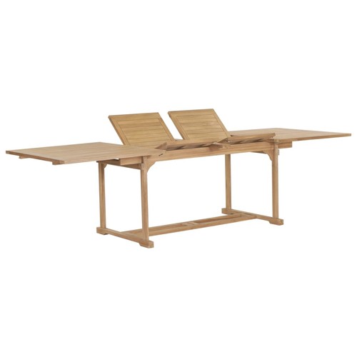 Teck massif table extensible - teck,