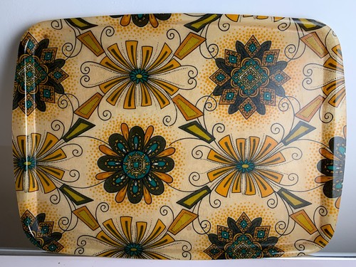 Plateau resine alpac fleurs - alpac,