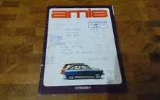Catalogue brochure Prospectus Citroën AMI8 berline et break 1970