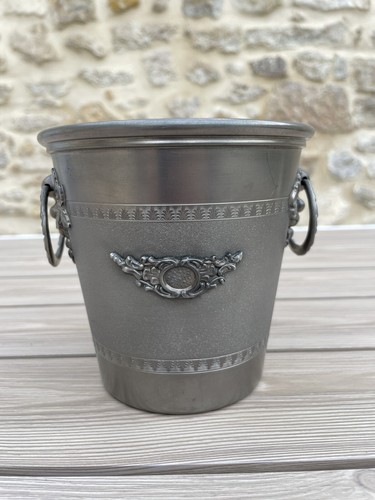 Seau glace vintage étain - à,