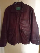 Blouson vintage en cuir marron pour homme OAKWOOD XXL