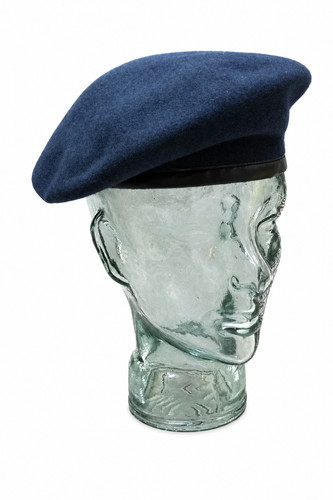Béret bleu airforce 100 - béret, 100%
