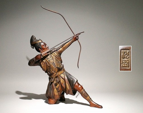 Superbe statue okimono - statue,