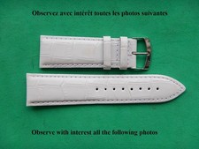 24 mm BRACELET DE MONTRE BLANC