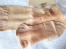 2 P Bas COUT vintage  T3 /9,5  nylon surtordu blond doré (effet bronzé léger)