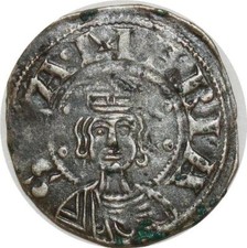 O8589 Auvergne Evêché de Clermont Denier SEA MARIA Argent ->F offre