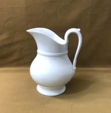 ancien pichet / broc à eau en porcelaine blanche 21,5 cm Table Service Pot