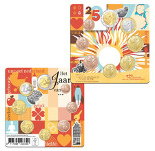 Serie Plaquette Euros Pays-Bas 2025 - 8 pièces - 1 Centime à 2€