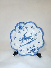 Petite Assiette Ou Vide Poche Moustiers Décor Oiseau Bleu