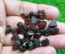 Grenat rouge naturel brut 25 pièces taille 12-14 mm pierre précieuse en vrac ...
