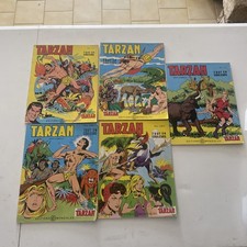 BD   Cartonné " TARZAN " Tout  en  Couleurs    1975. Editions  MONDIALES X5