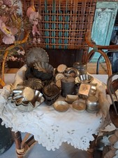 LOT DE MOULES USTENSILES CUISINE EN ALUMINIUM ET FER ANCIENS ART POPULAIRE