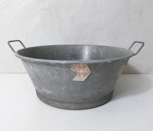 Ancienne bassine galvanisée - ancienne,