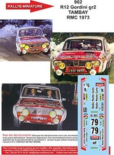 DECALS 1/43 REF 0962 RENAULT