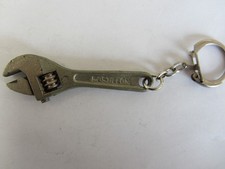 Porte clef métal 3D "POSTILLON - Clé à molette fonctionnelle" vintage, années 60