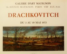 Albert Drachkovitch / Affiche d'exposition-Paris/1973