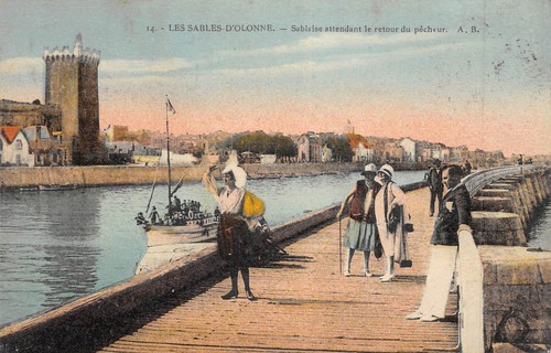 Cpa les sables - les,