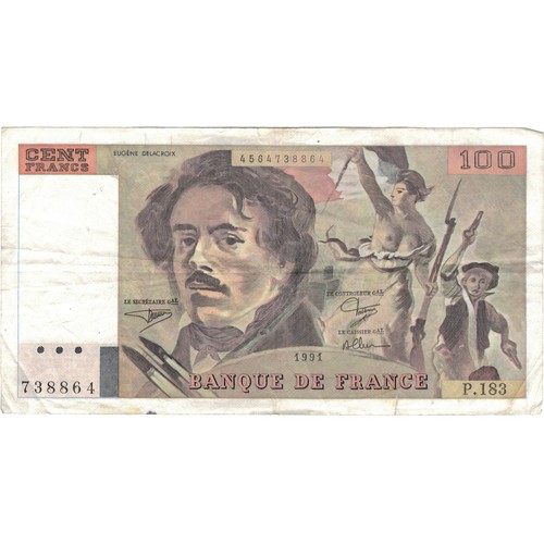 France 100 francs delacroix - 100,