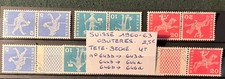 TIMBRES SUISSE 1960 - 63 TETE