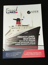 BEAU CATALOGUE VENTE FRENCH LINE LE HAVRE 2024