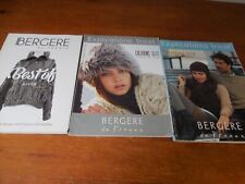 LOT DE 3 CATALOGUES BERGERE DE FRANCE