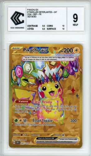 Carte pokémon pikachu - carte, pikachu-ex