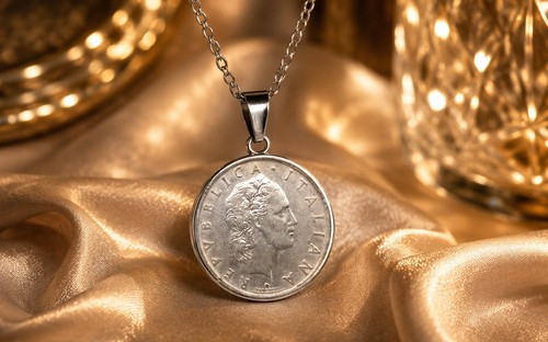 Collier pendentif piece de - -,