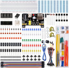 Miuzei Breadboard Kit Composant Electronique Starter Compatible Avec Arduino,Pou