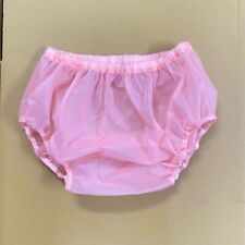 Pantalon en caoutchouc PVC souple, culotte rose lisse, couche-culotte, slip d'in
