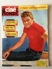 CINEMONDE N°1466 1962 COUV JOHNNY HALLYDAY