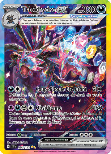 Carte Pokémon Trioxhydre-ex