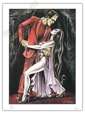 Affiche Nik Guerra Dark Pin-up 08 numérotée 100ex signée 28,5x38 cm