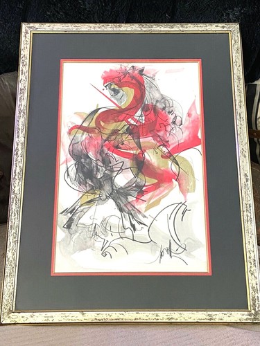 Rare gouache aquarelle raymond - gouache,