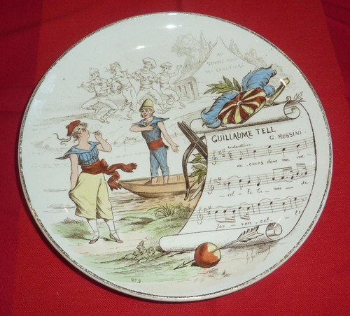 Ancienne assiette parlante - ancienne,