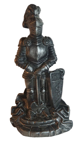 Medieval knight resin - medieval, statue