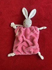 ?? Doudou Lapin Gris  plume rose framboise et blanc Collection 2016 KALOO NEUF