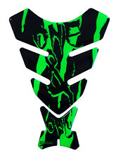 Tapis de réservoir 3D moto gel autocollant monstre néon vert protection peint...