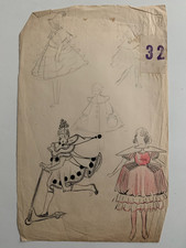 DESSIN ORIGINAL COSTUME DE